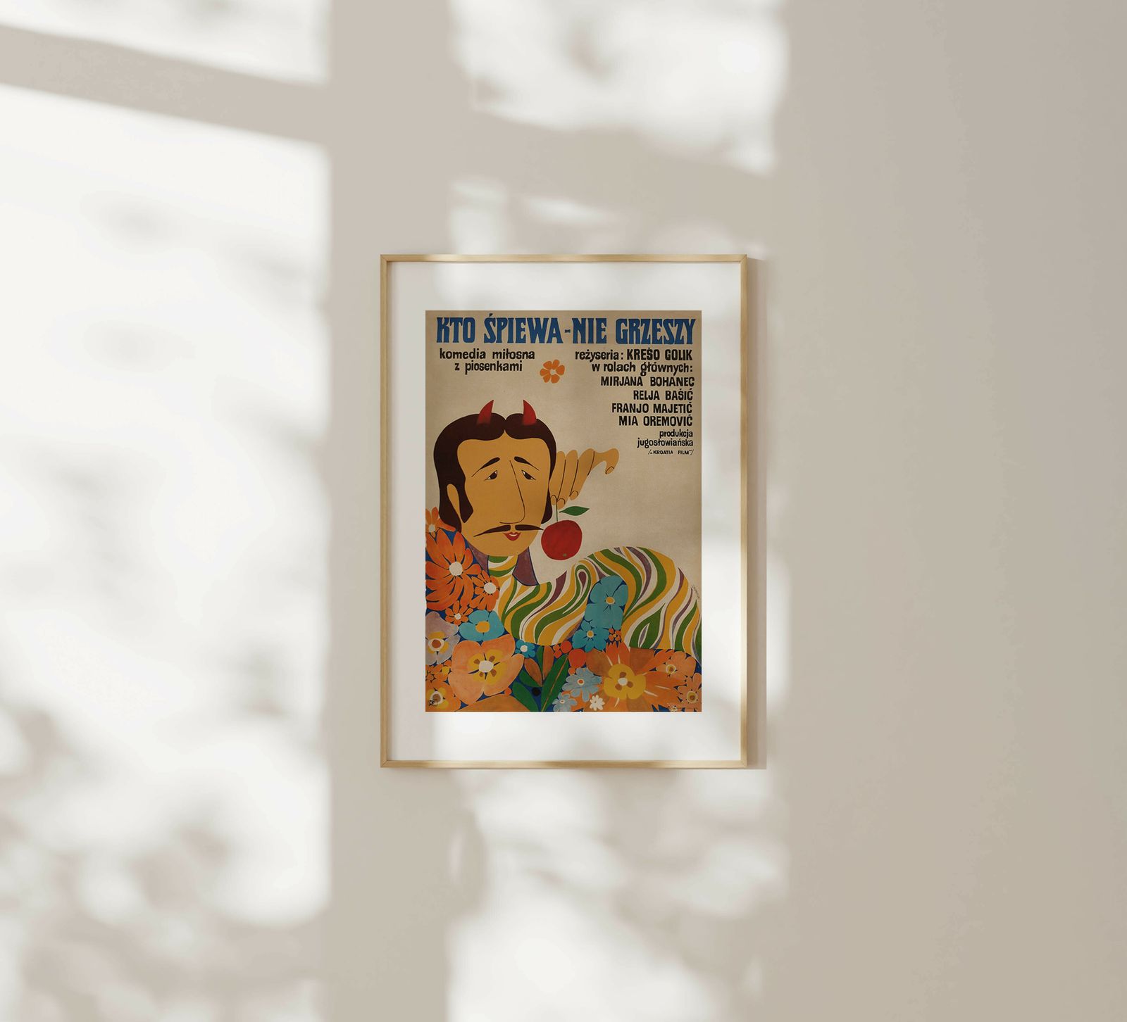 Who Sings, Does Not Sin   Original Poland Poster | 1971 photo furniture