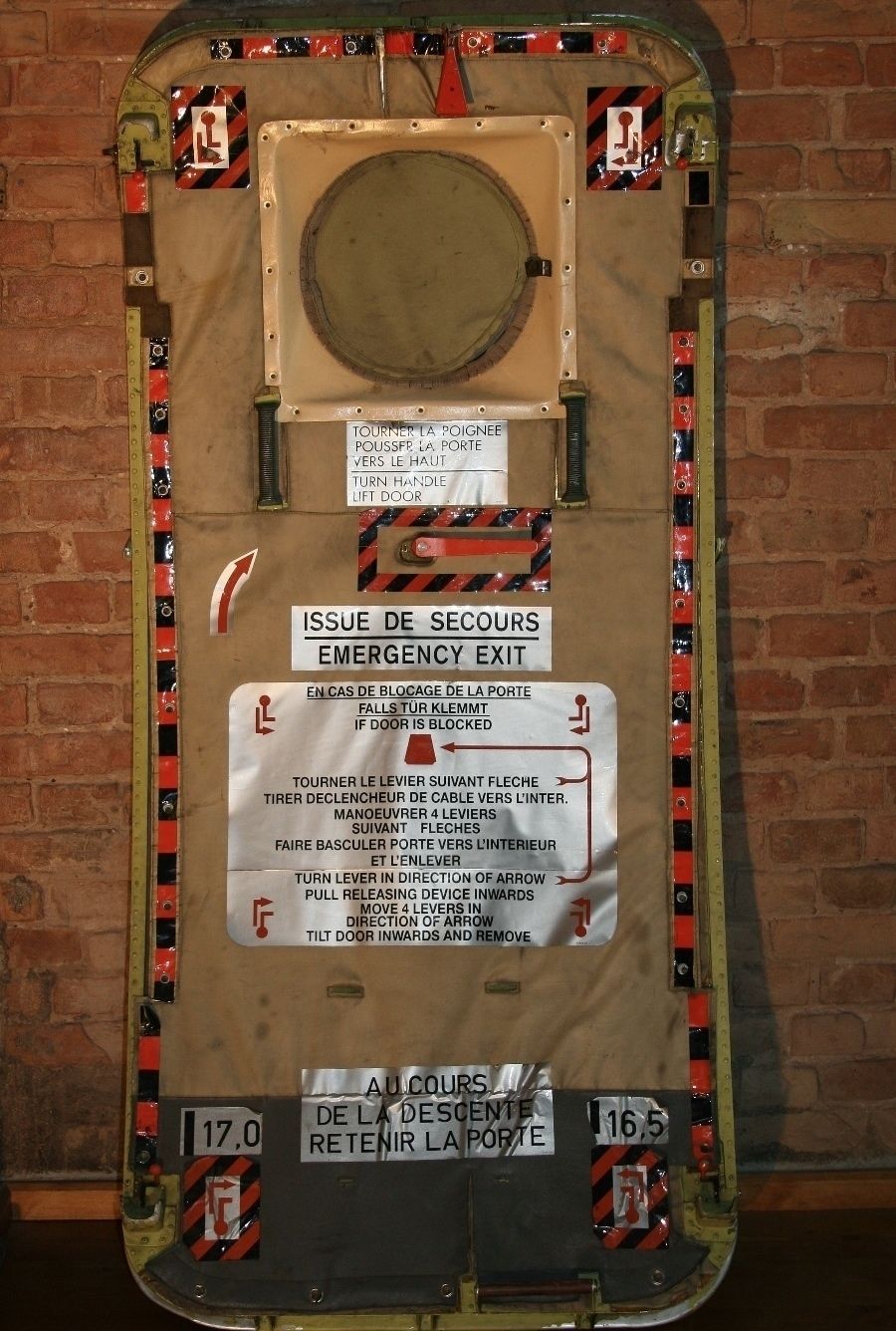 Emergency Door From The C 160 Aircraft photo vinterior