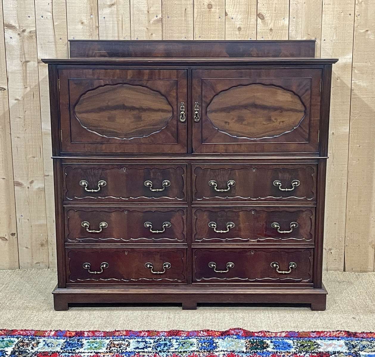 English Mahogany Chest Of Drawers From The 1950s