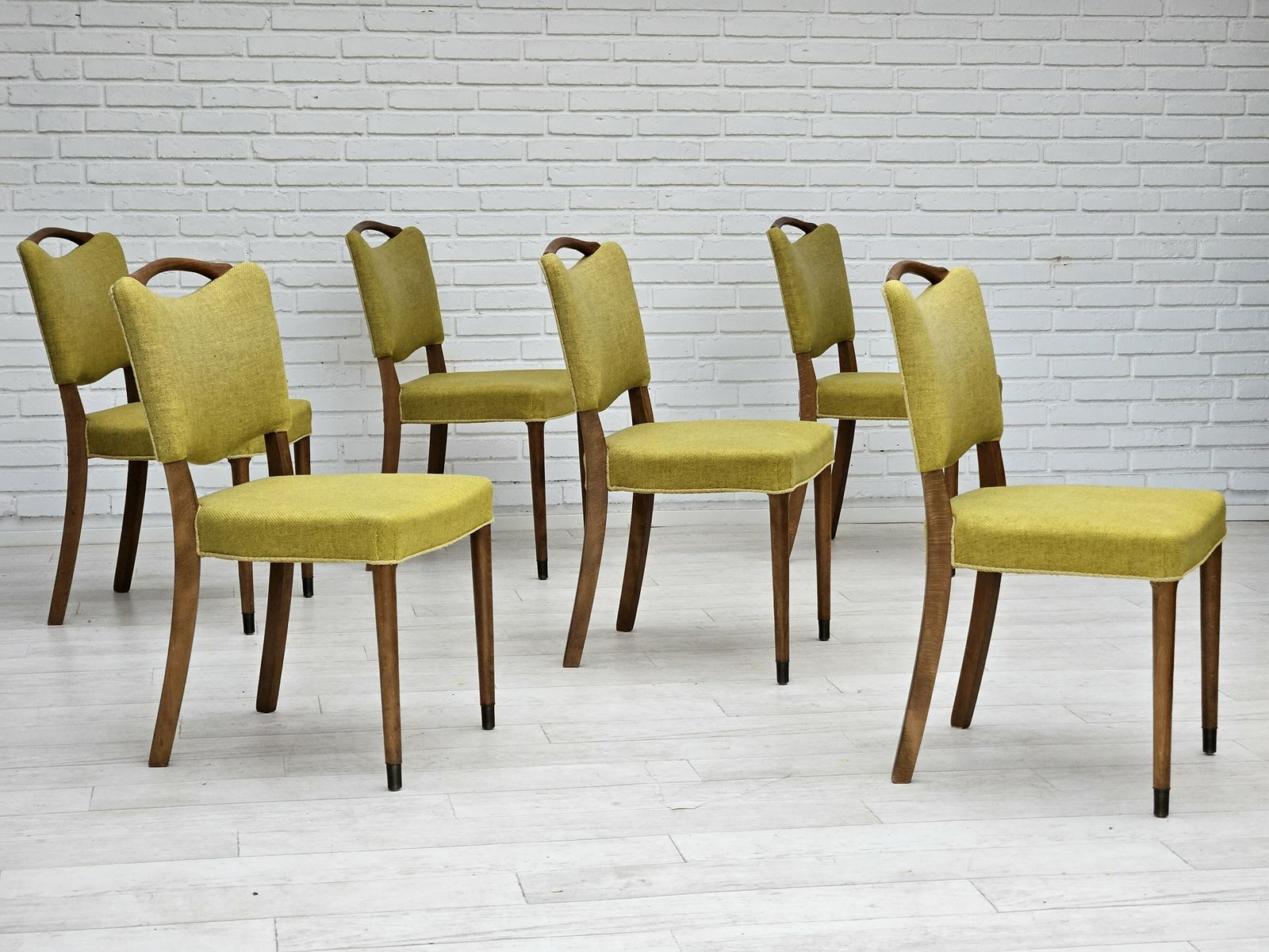1970s, Set Of 6 Danish Dining Chairs By Slagelse Møbelværk, Original Condition. photo buy