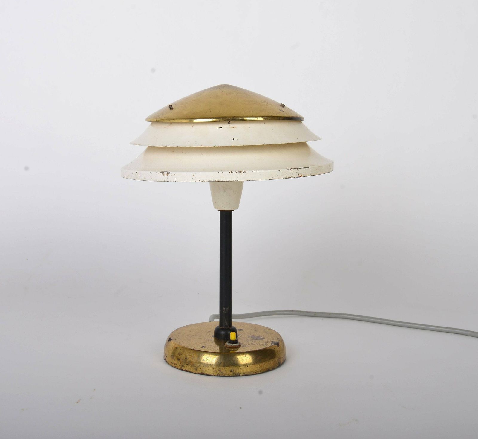 Mid Century Brass Desk Lamp By Zukov, 1950's, Space Age Rocket Atomic Lamp, Vintage Lamps