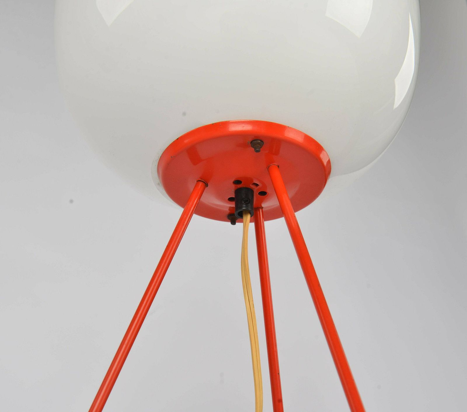 Mid Century Modern 60s Floor Lamp By Josef Hurka For Napako – Opaline Glass, Nogy Noguchi Style, Space Age Lamp photo Lighting