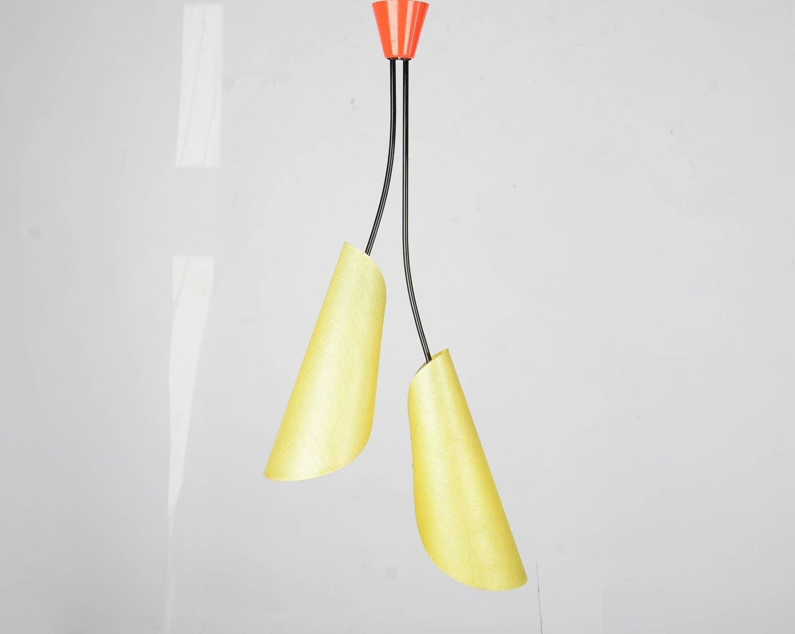 Mid Century Modernist Chandelier By Josef Hurka For Napako, Mid Century Chandelier Glass. Ceiling Light, Retro Lighting photo for sale