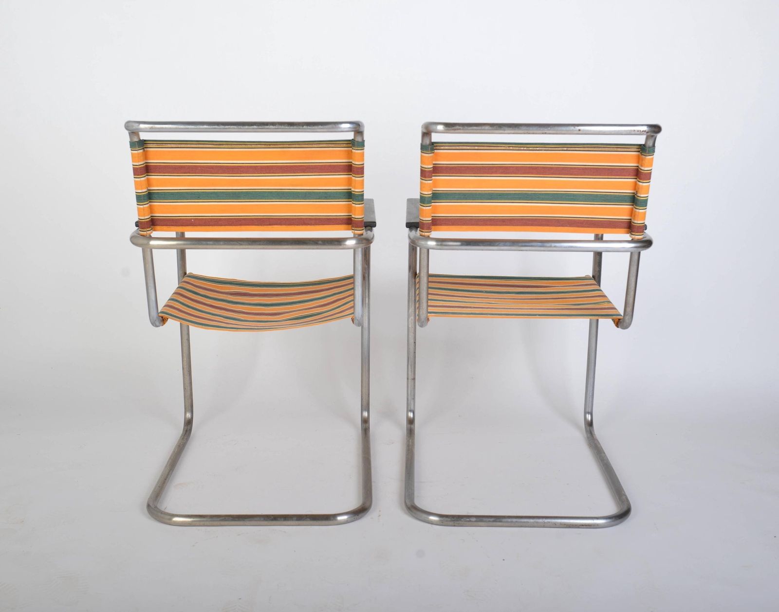 Bauhaus Tubular Steel Armchairs B34 By Marcel Breuer, 1930s – Chromed Tubular Steel, Perfect For Mid Century Modern Homes, Thonet Bauhaus photo 887.0