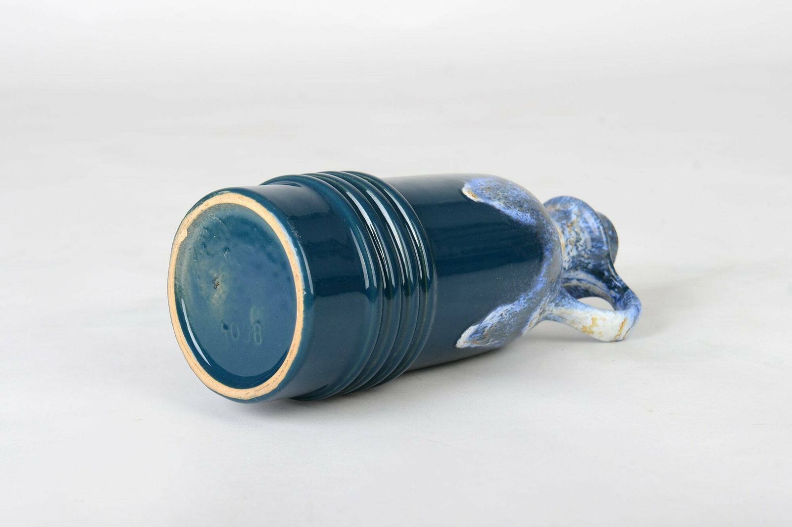Mid Century Modern Fat Lava Vase By Veb Haldensleben photo 99.0