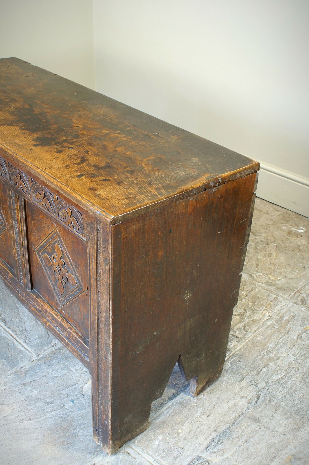 17th Century Oak Coffer. photo furniture