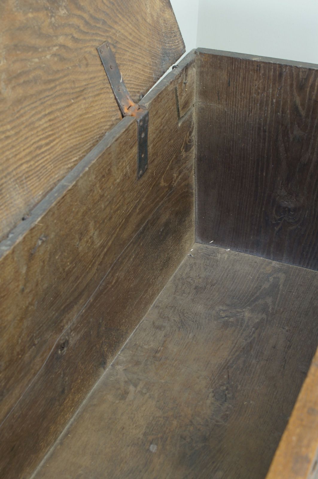 Furniture 17th Century Oak Coffer. photo