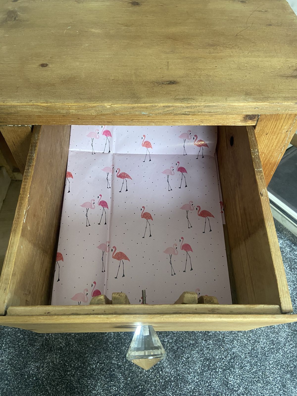 Small Antique Stripped Pine Cupboard And Drawers Country Style photo furniture
