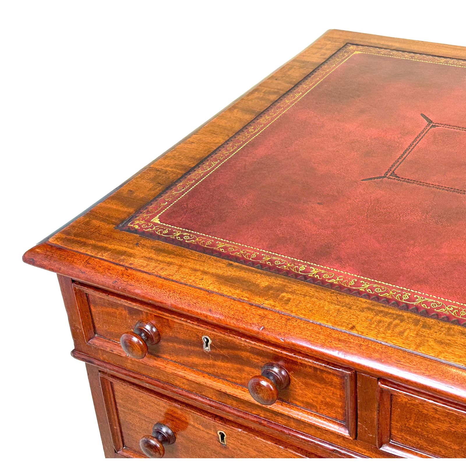 photo vintage Regency Mahogany Pedestal Desk (England, Circa 1830)