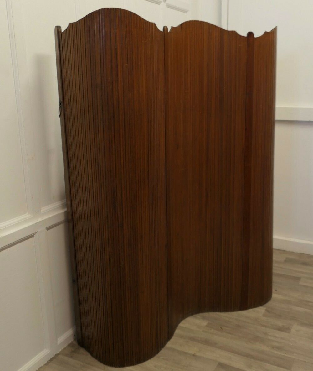 French Self Supporting Vertical Tambour Screen, Room Divider photo furniture