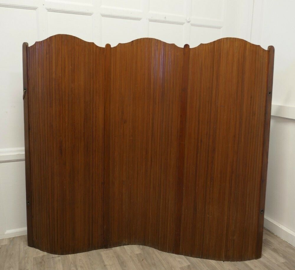 French Self Supporting Vertical Tambour Screen, Room Divider photo Home Decor