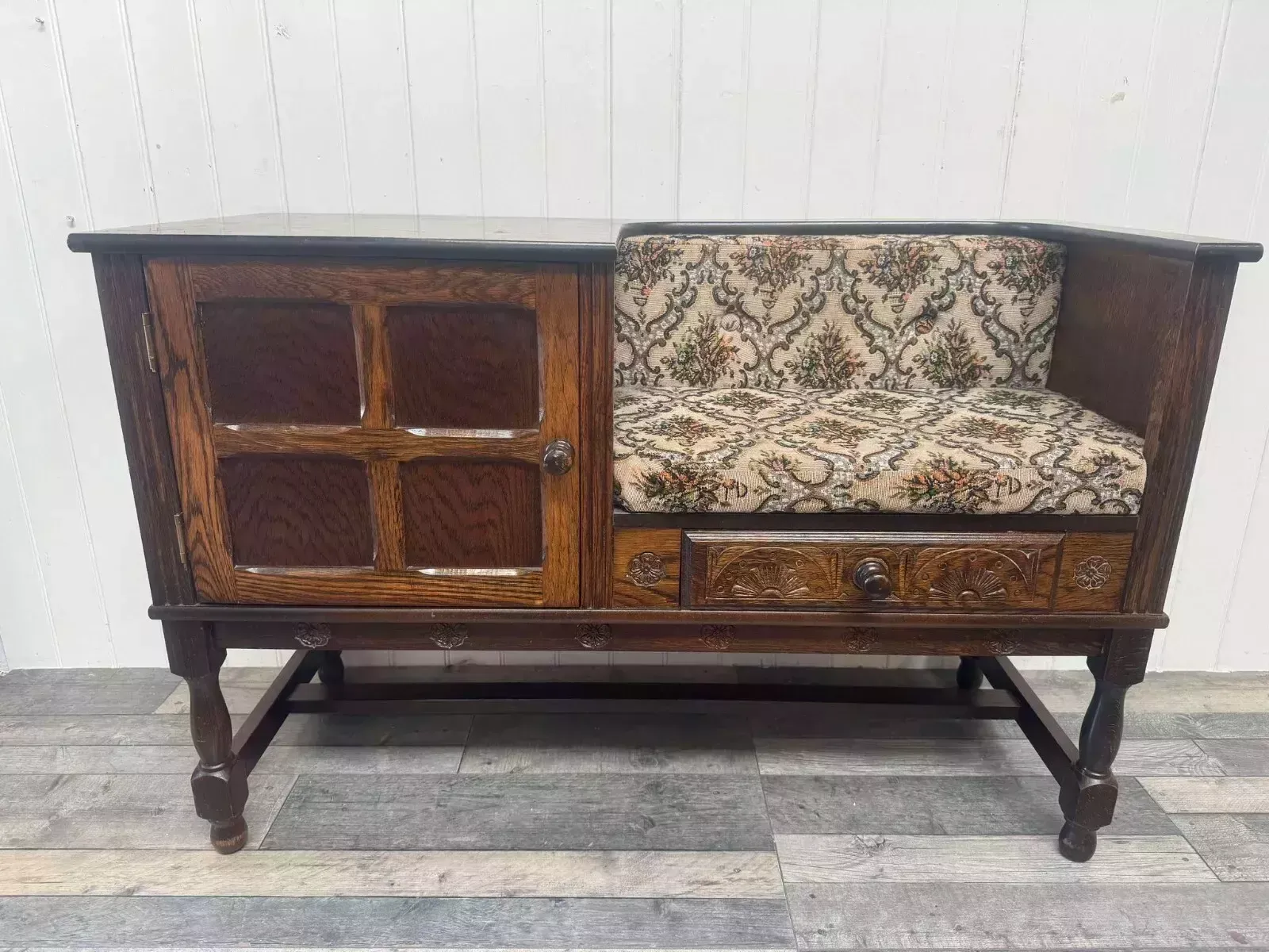 Ready To Upcycle In Your Chosen Colour Vintage Telephone Seat/Table Hallway Unit