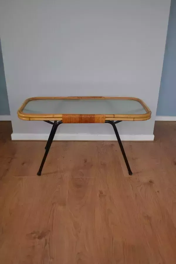 Mid Century Bamboo Coffee Table By Rohe Noordwolde photo Furniture