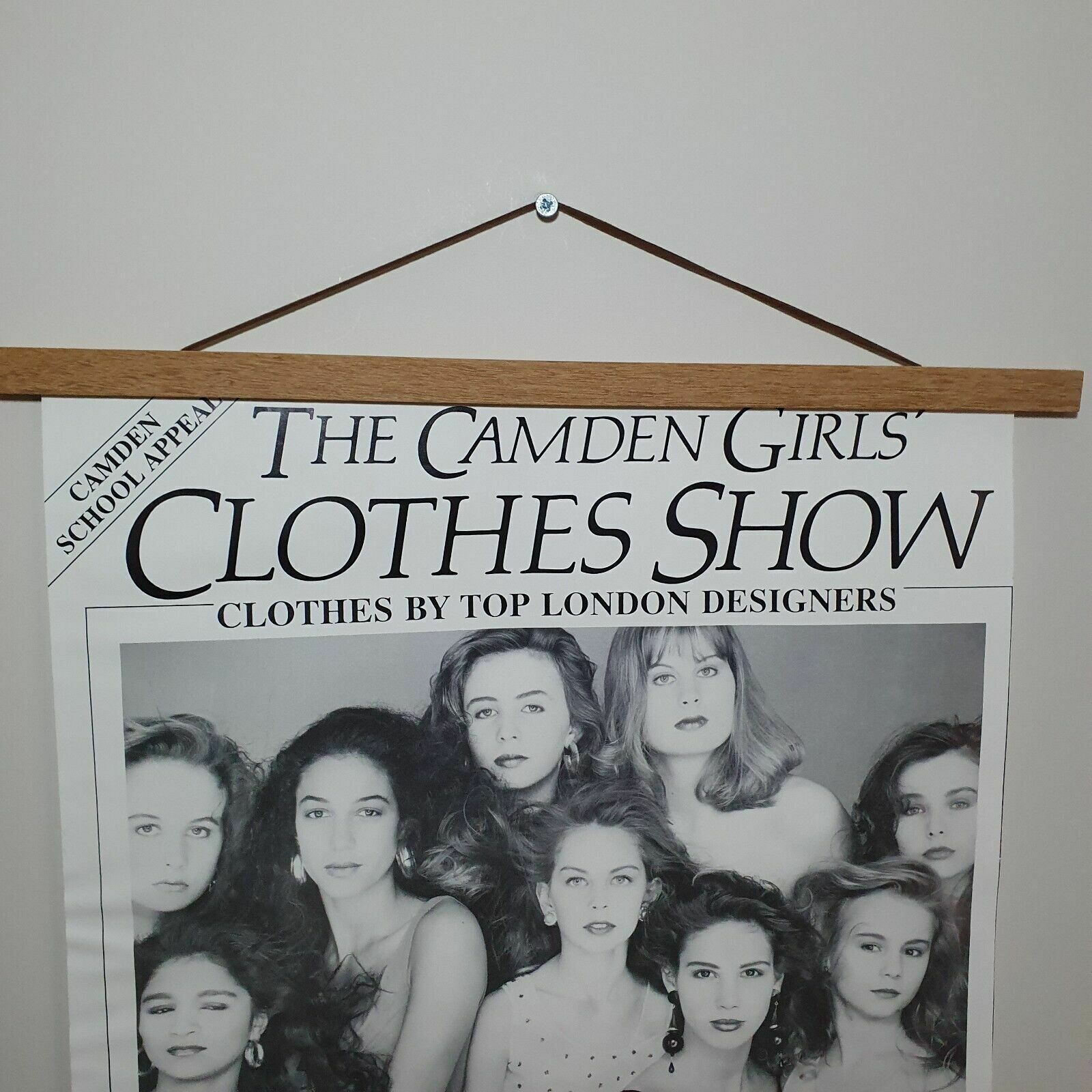 50.0 Rare Tony Mcgee Poster 80s Fashion Show Camden Girls, Vivienne Westwood Etc 1989 photo