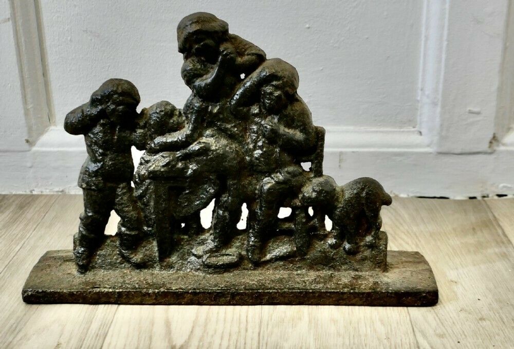 19th Century Cast Iron Door Stop, The Goose Is Dead