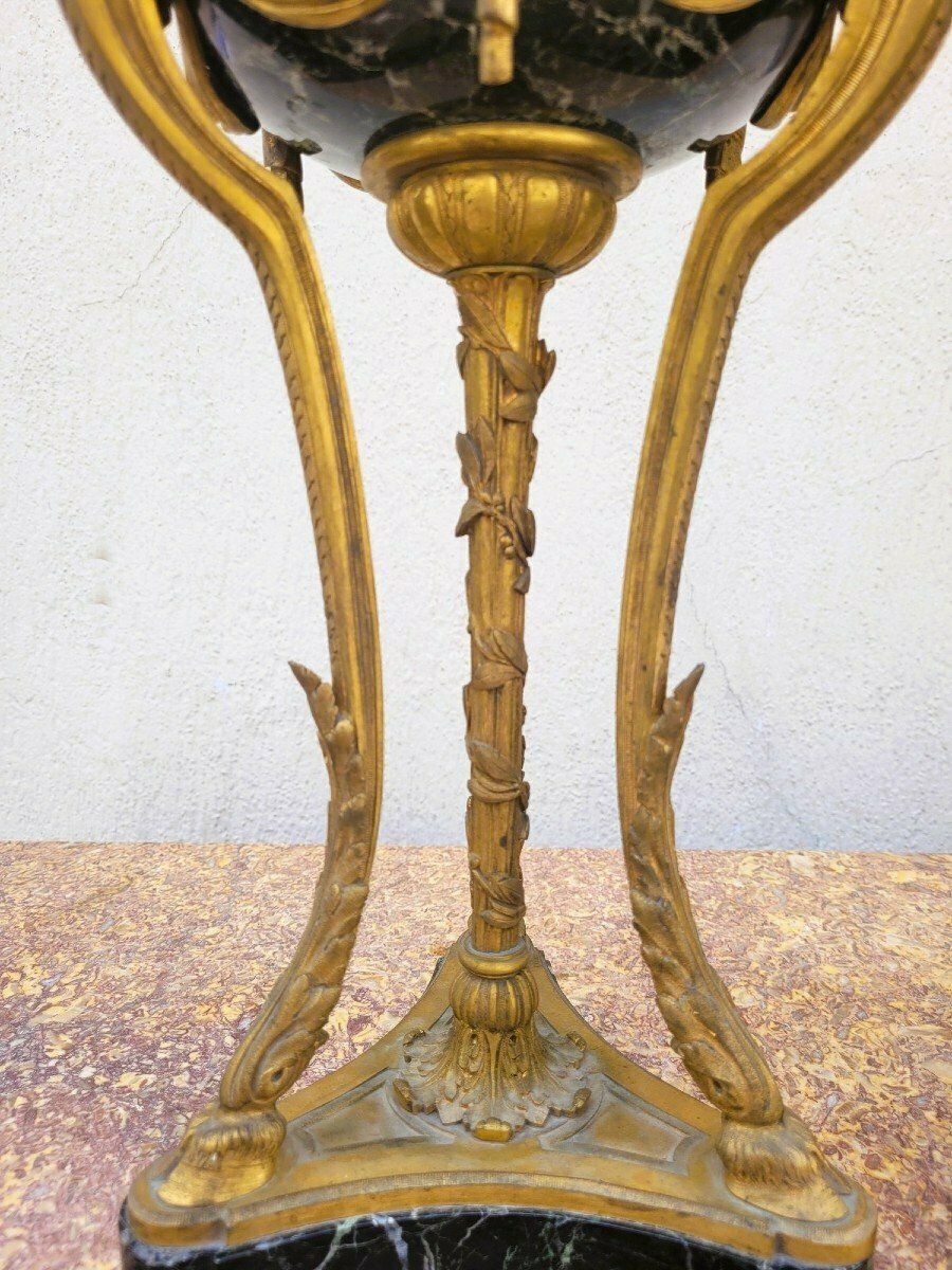 Pair Of Marble And Bronze Cassolettes, 19th Century photo buy