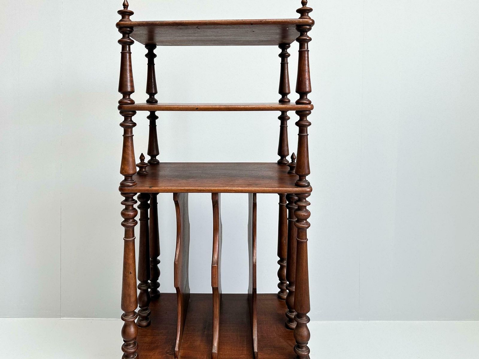 Vintage Wooden Etagere On Castors, Music Stand, Whatnot photo for sale