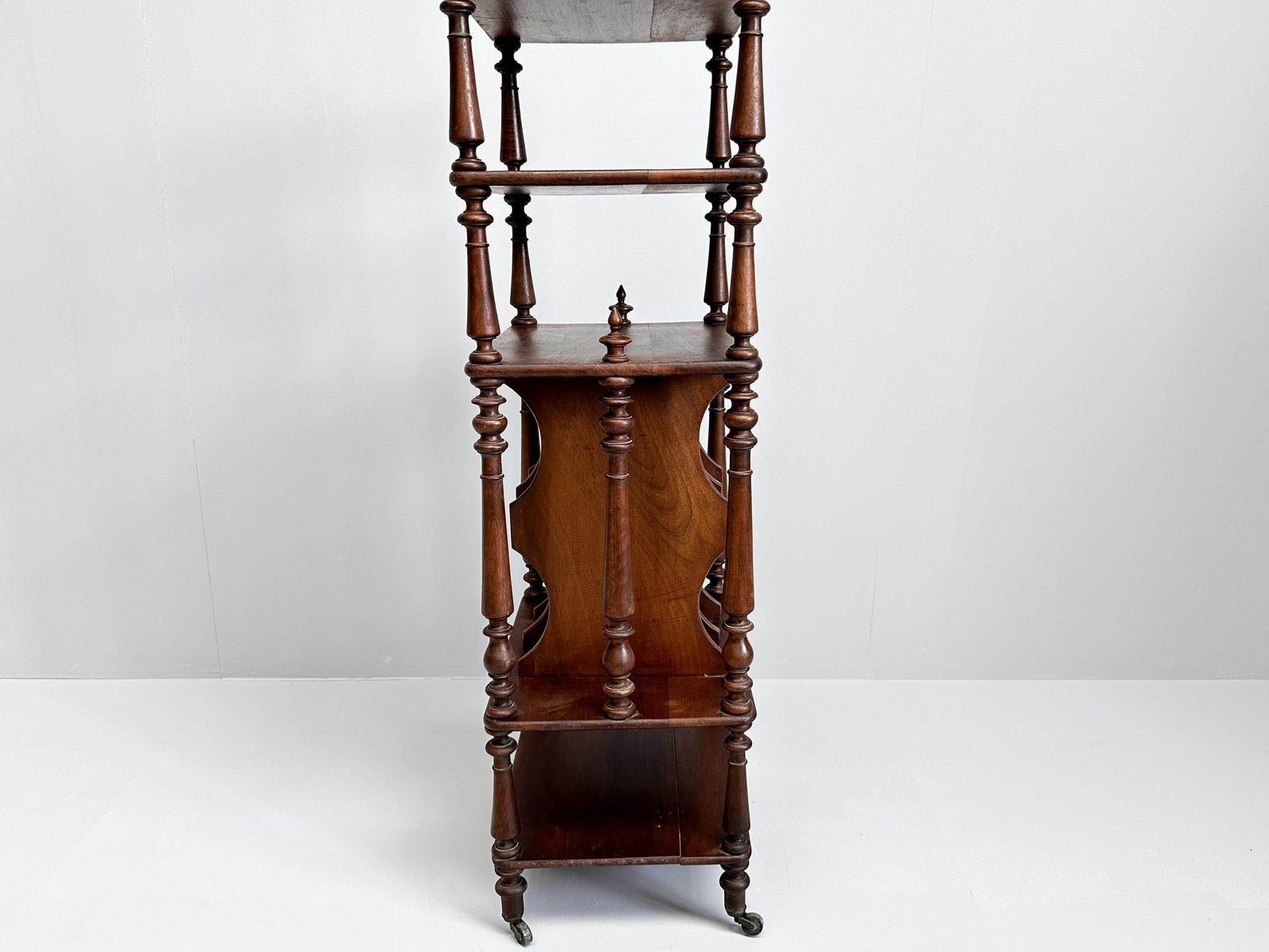 photo for sale Vintage Wooden Etagere On Castors, Music Stand, Whatnot
