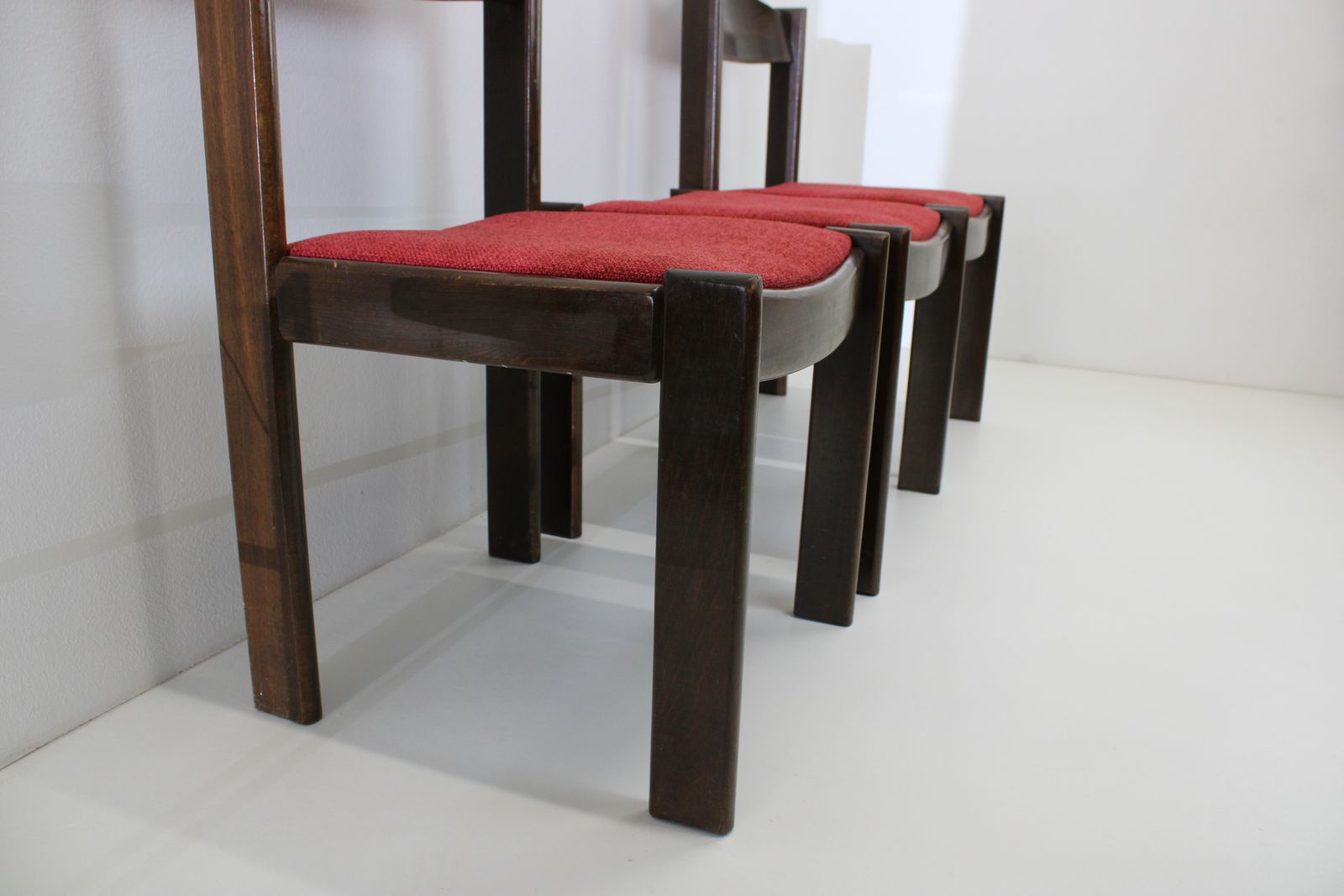 Wooden Dining Chairs/Set Of 3 Retro Chairs/Upholstered Chairs/Kitchen Chairs/Chair photo 295.0