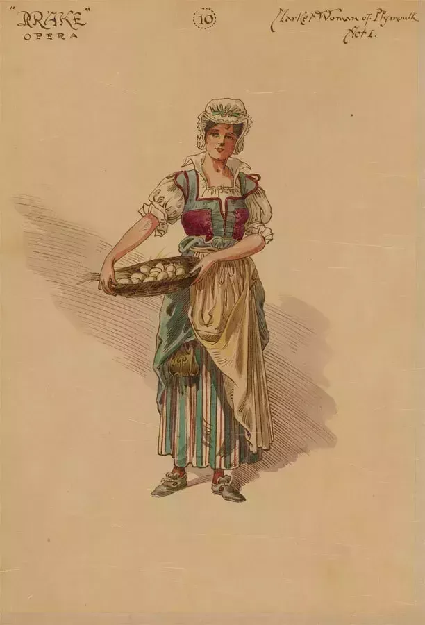 After William Charles Pitcher Ri (1858 1925)   C.1917 Watercolour, Market Woman photo for sale