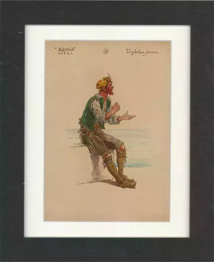 After William Charles Pitcher Ri (1858 1925)   C.1918 Watercolour, Sailor