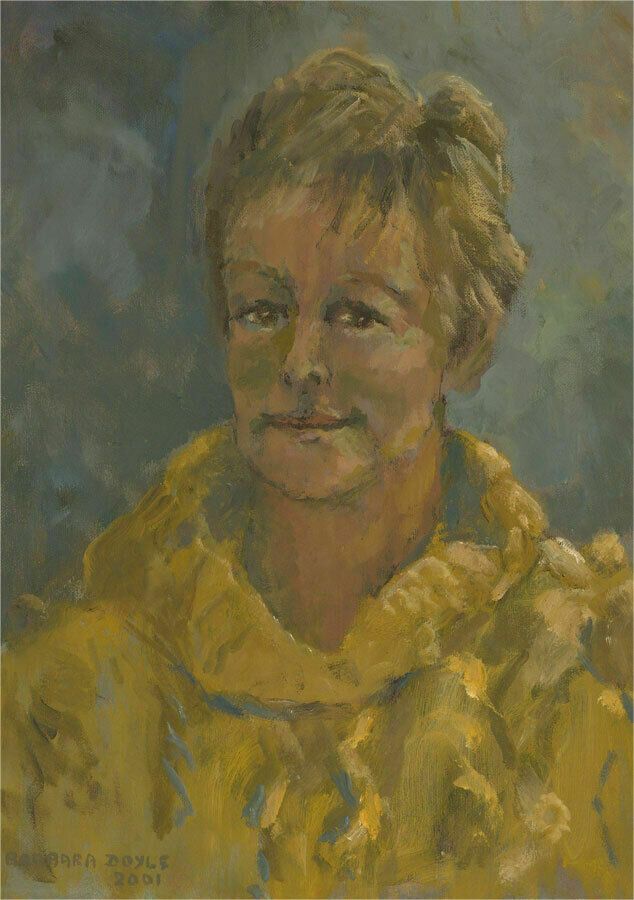 Barbara Doyle (B.1917)   2001 Oil, Lady In Yellow