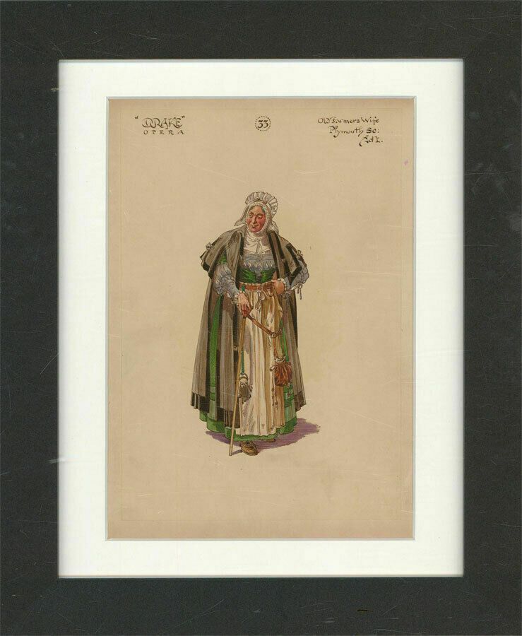 After William Charles Pitcher Ri (1858 1925)   C.1917 Watercolour, Farmer's Wife