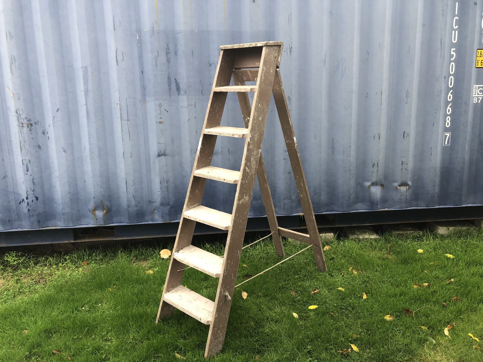 Large Old Wooden Ladders