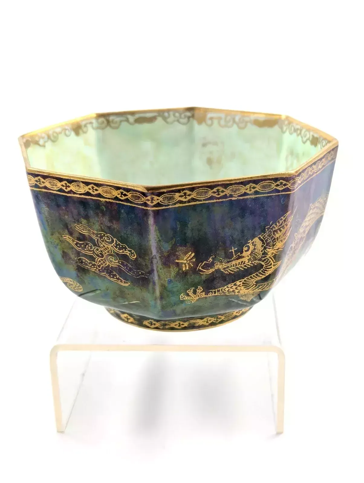Daisy Makeig – Jones, Fairyland Dragon Lustre Bowl, Wedgwood, C.1915 photo vinterior
