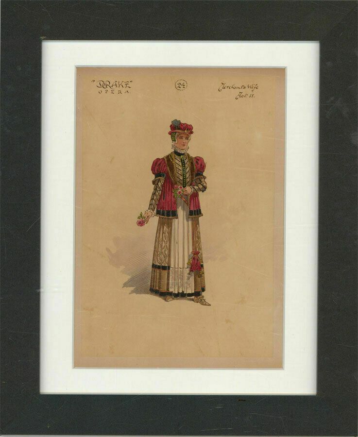 After William Charles Pitcher Ri (1858 1925)   C.1917 Watercolour, The Wife