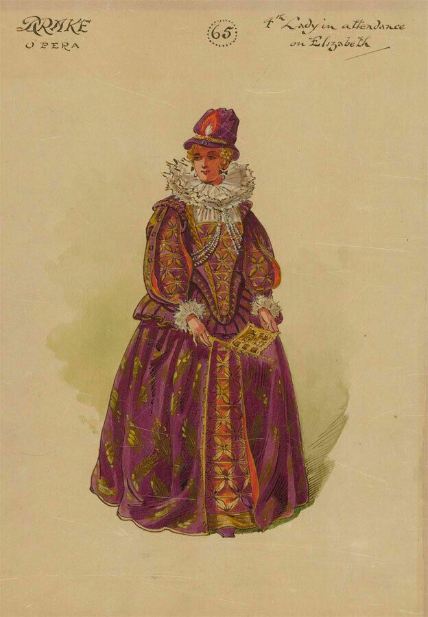 After William Charles Pitcher Ri (1858 1925)   C.1917 Watercolour, Queen's Maid photo for sale