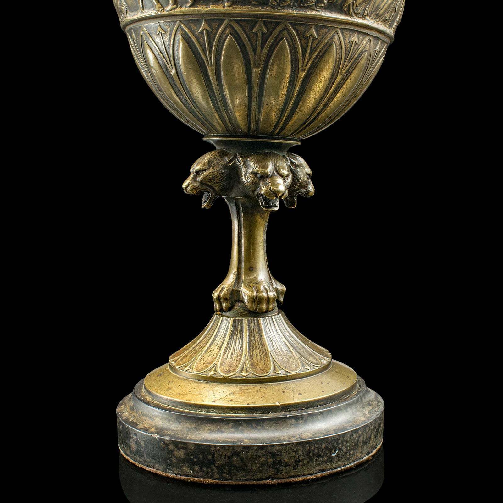 2950.0 Pair Of Antique Ornamental Ewers, Italian, Bronze, Grand Tour, Victorian, C.1850 photo
