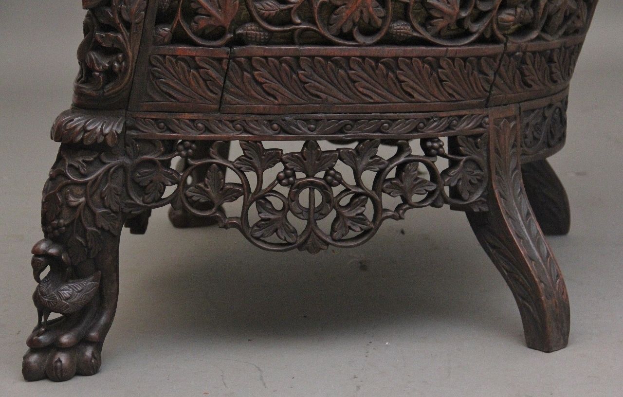 19th Century Anglo Indian Armchair photo vintage