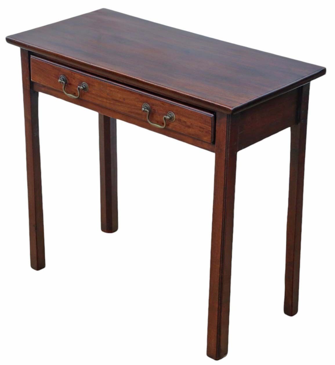 Fine Quality Antique Georgian Cuban Mahogany Writing Table   Late 18th Century Desk Side Dressing