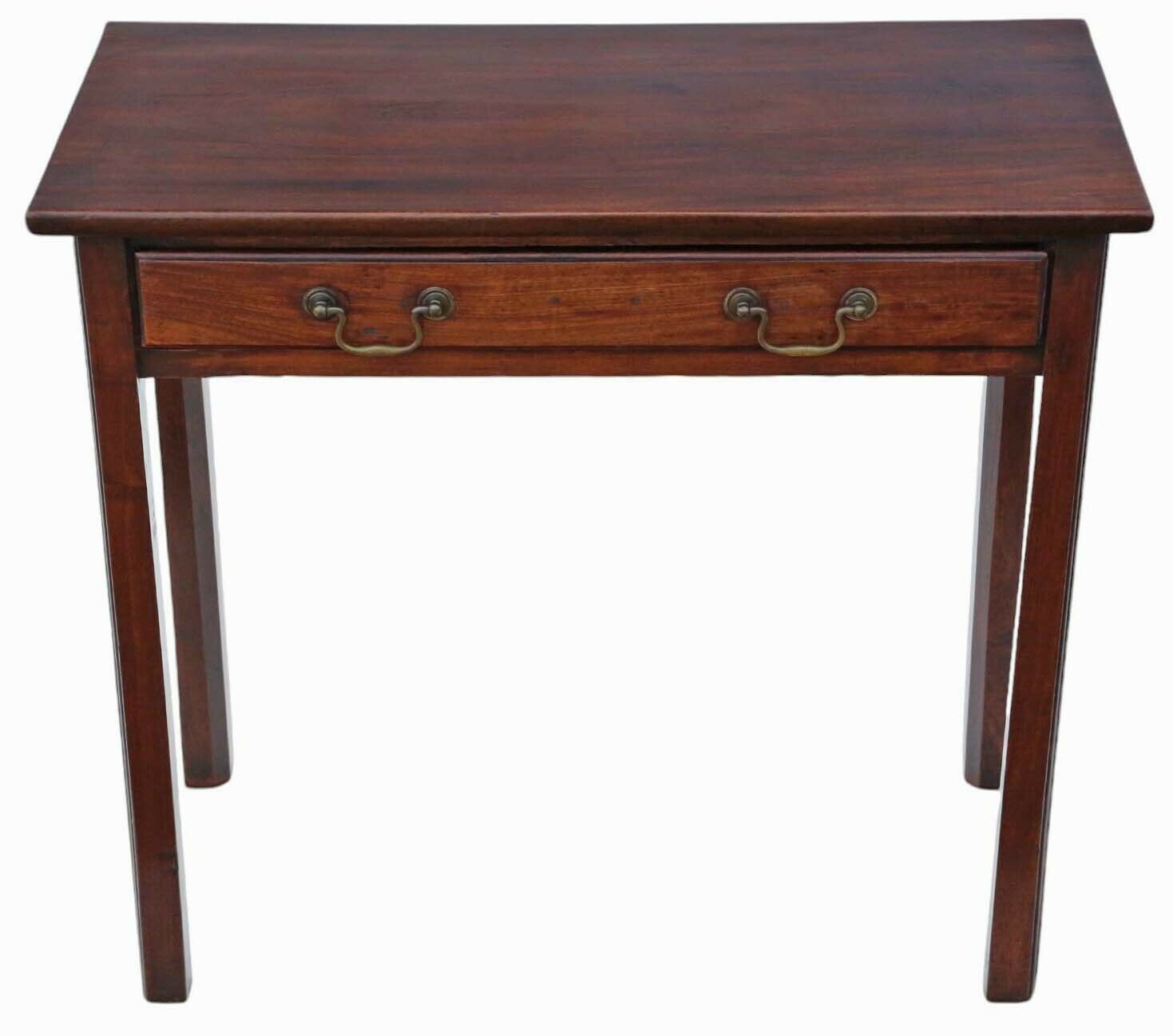 Fine Quality Antique Georgian Cuban Mahogany Writing Table   Late 18th Century Desk Side Dressing photo furniture