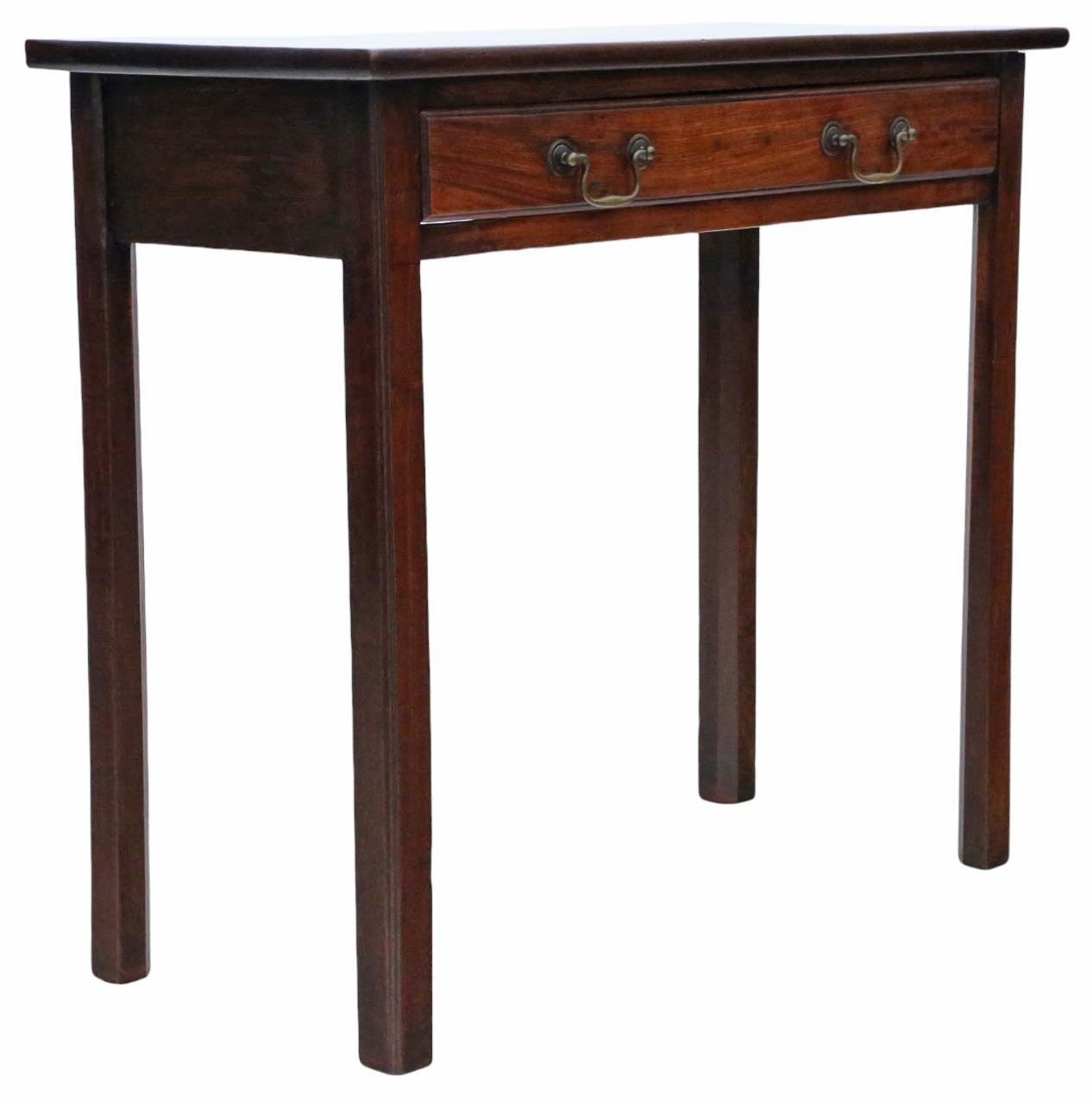 Fine Quality Antique Georgian Cuban Mahogany Writing Table   Late 18th Century Desk Side Dressing photo for sale