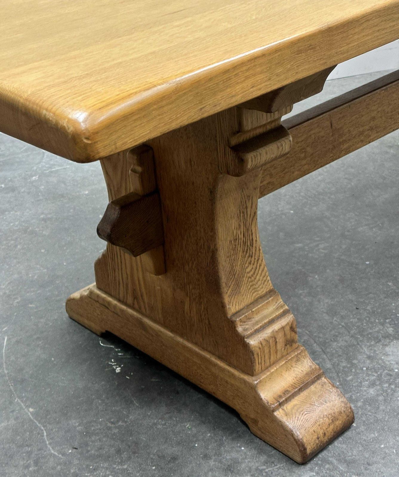 Grote Franse Kloostertafel In Blonde Eik, Jaren 1940. photo 2047.0