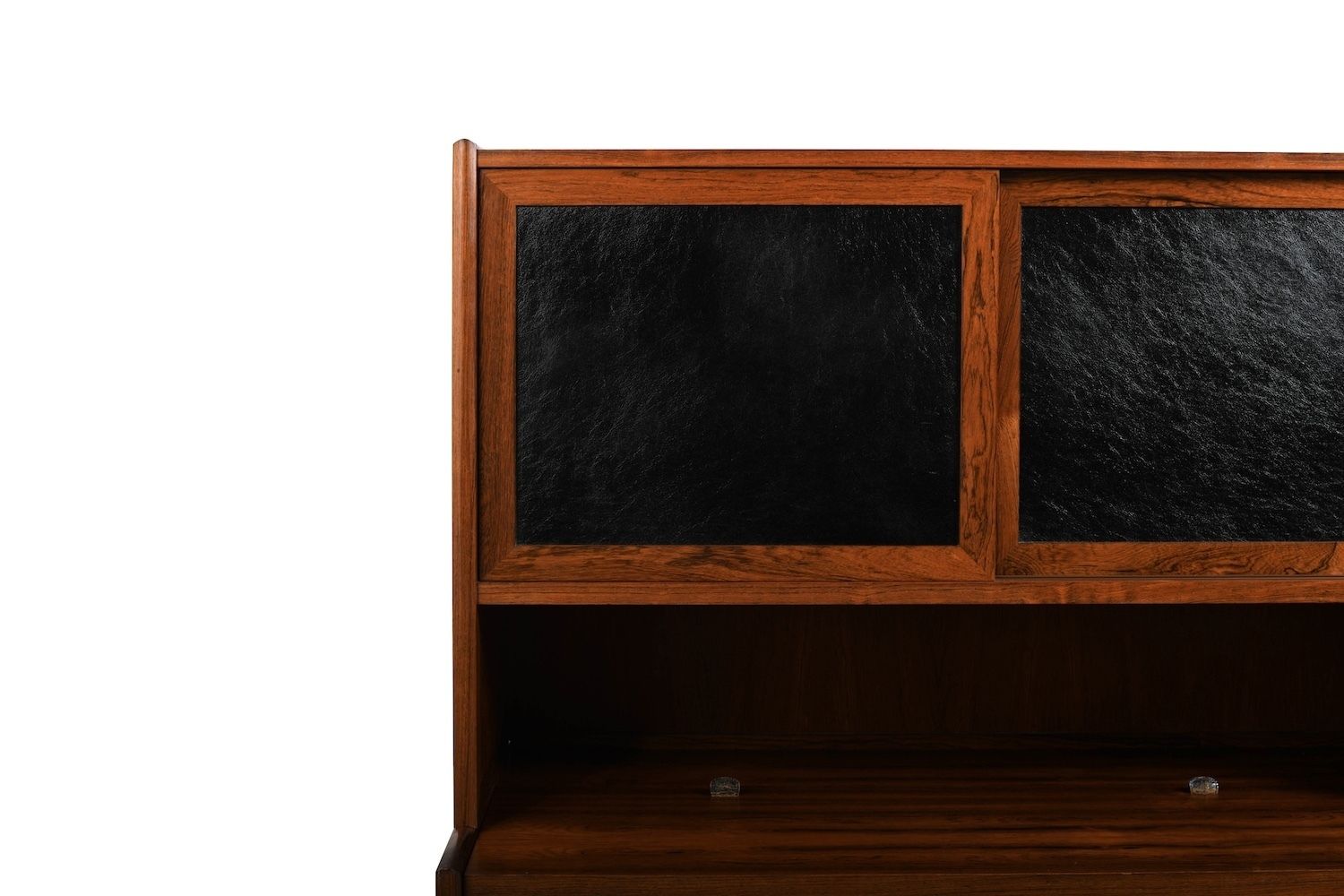 photo buy Rare Danish Bar Cabinet With Leather Parts 1960s