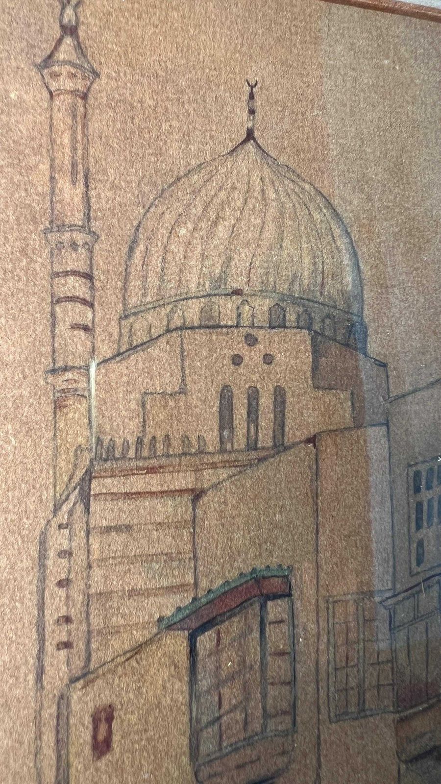 Early 1900 Original And Signed Watercolour Drawing Of A Street In Cairo photo buy