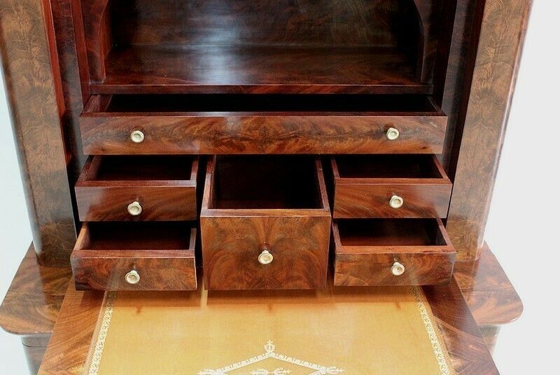 Rare Small Secretary Convenient Restoration, 19th Century photo vintage