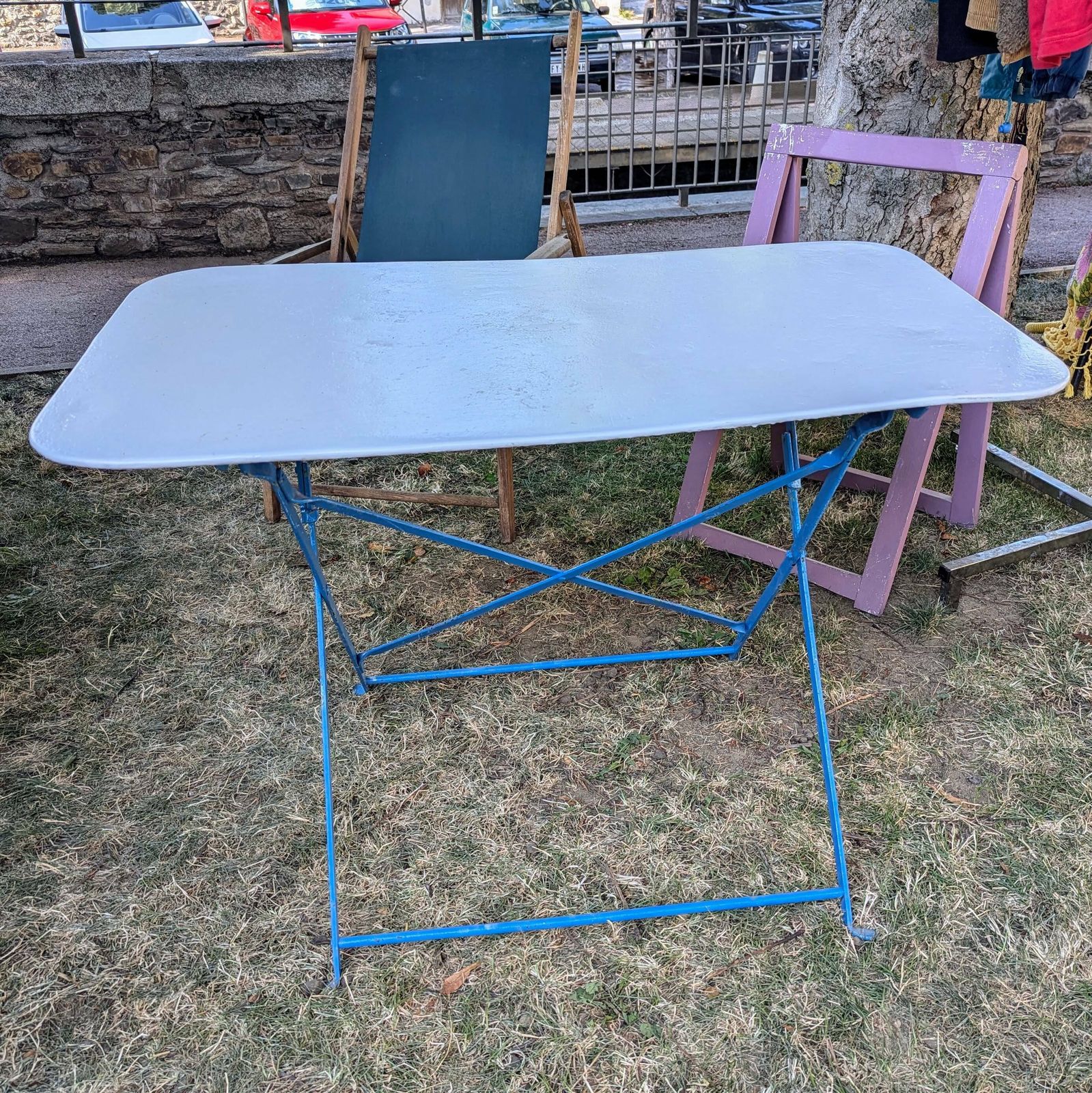 Folding Garden Table photo furniture