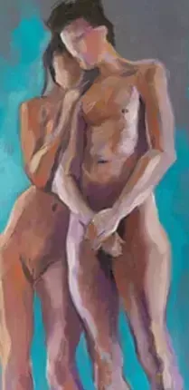 Jung Axel, Nude Painting, Oil On Canvas, 21st Century photo for sale