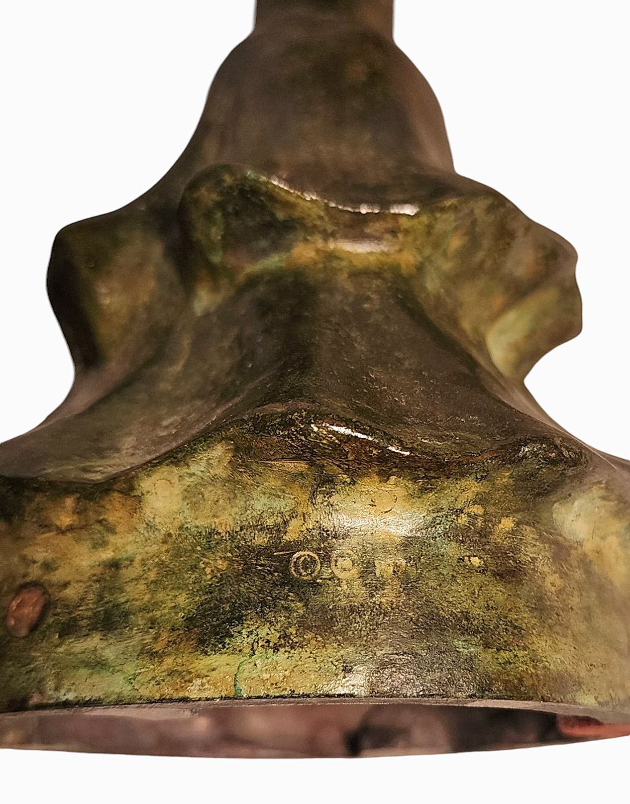 Set Of Expressionist Patinated Bronze Table Lamp Bases After Giacometti's 'Tête De Femme' Cast By Excalibur Foundry From The Rockefeller Collection photo vintage
