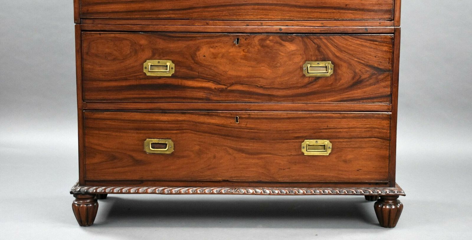 19th Century Anglo Indian Padouk Campaign Chest photo 2500.0