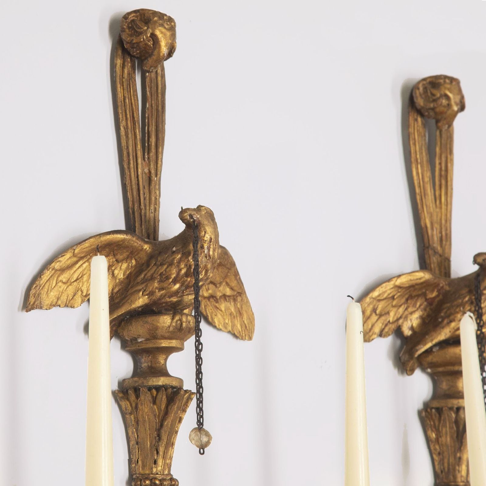 Pair Of George III Giltwood Candle Wall Lights photo Lighting