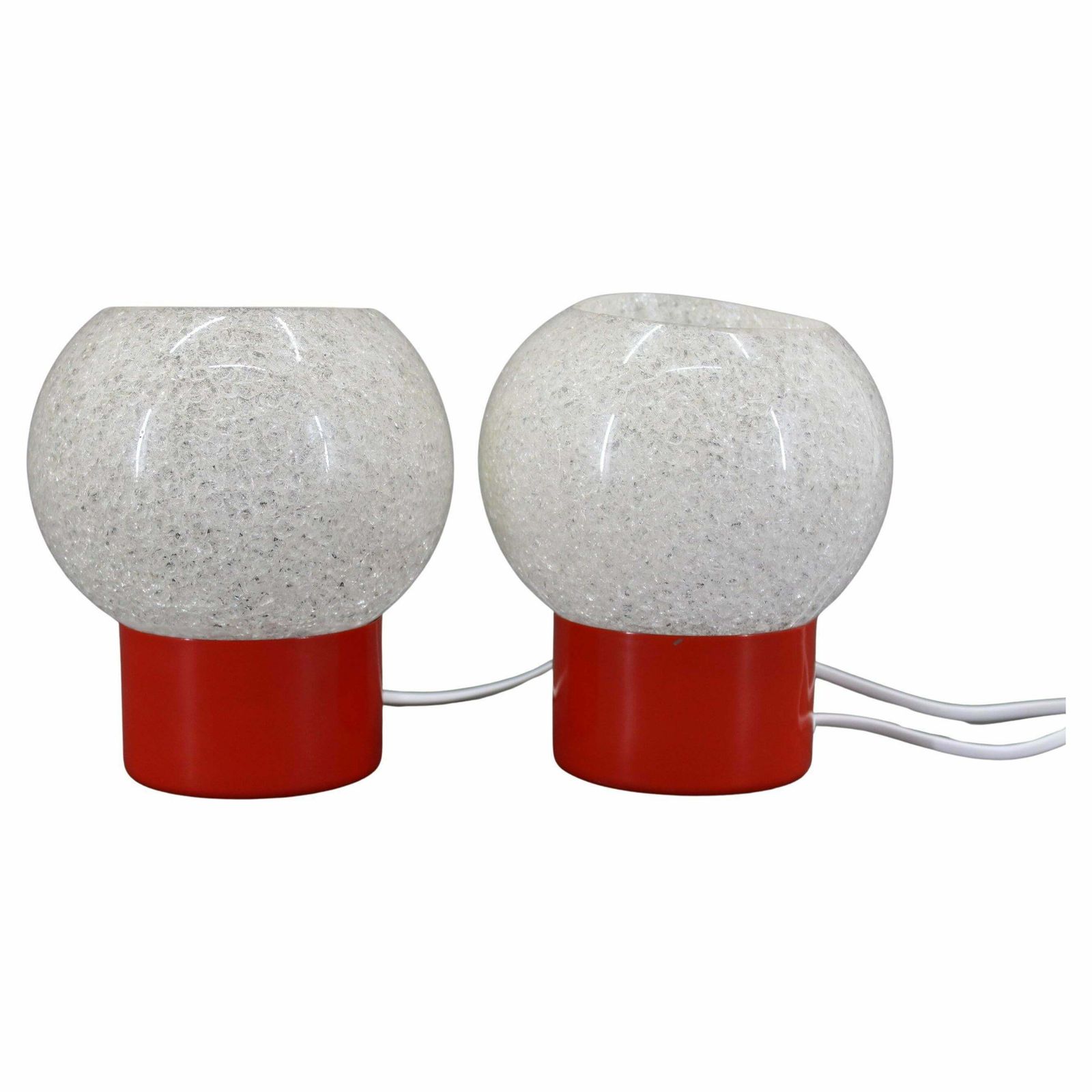 1970s Pair Of Nightstands Lamps By Pokrok Zilina, Czechoslovakia