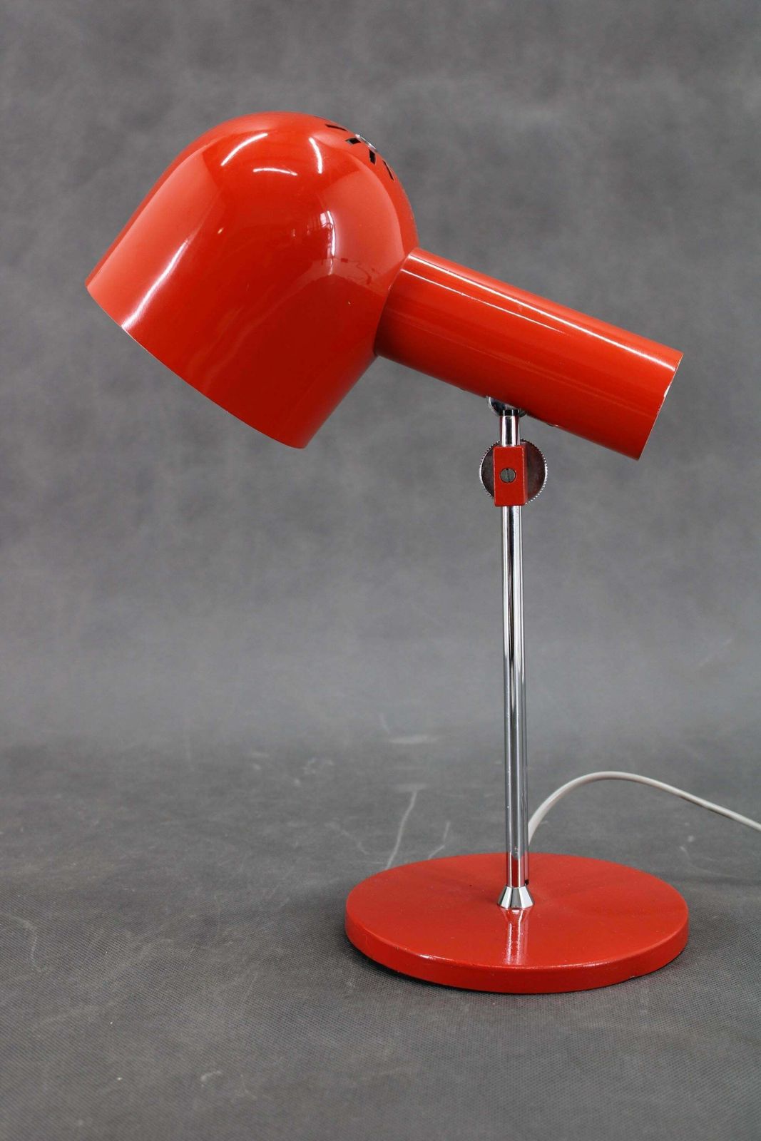 1960s Josef Hurka Red Desk Lamp For Napako , Czechoslovakia photo furniture
