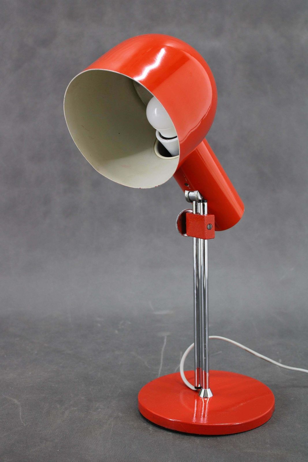 1960s Josef Hurka Red Desk Lamp For Napako , Czechoslovakia photo for sale