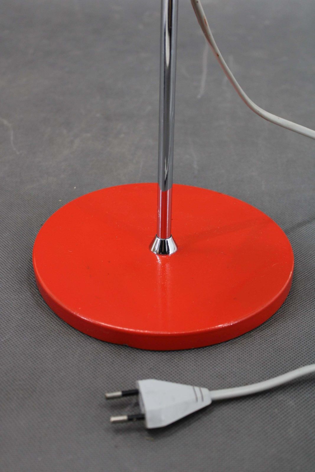 Lighting 1960s Josef Hurka Red Desk Lamp For Napako , Czechoslovakia photo