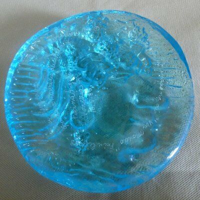 Italian Murano Glass Bas Relief Tile By Gianfranco Lai Olla For Egidio Costantini, 1986 photo for sale